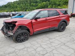 Salvage cars for sale at Hurricane, WV auction: 2020 Ford Explorer ST