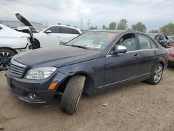 Mercedes-Benz c 300 4matic salvage cars for sale: 2009 Mercedes-Benz C 300 4matic