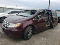 Salvage cars for sale at Dyer, IN auction: 2011 Honda Odyssey EX