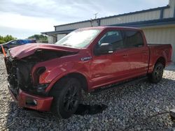 Ford f150 Supercrew salvage cars for sale: 2017 Ford F150 Supercrew