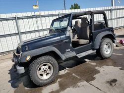 Jeep salvage cars for sale: 2003 Jeep Wrangler / TJ Sport