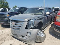 Cadillac salvage cars for sale: 2018 Cadillac Escalade ESV Platinum