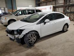 Vehiculos salvage en venta de Copart Eldridge, IA: 2012 Honda Civic LX