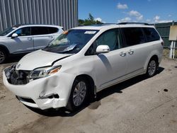 Salvage cars for sale at Duryea, PA auction: 2015 Toyota Sienna XLE