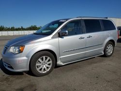 Salvage cars for sale at Fresno, CA auction: 2012 Chrysler Town & Country Touring L