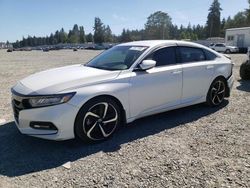 Salvage cars for sale at Graham, WA auction: 2018 Honda Accord Sport