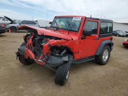 Jeep Wrangler Sport salvage cars for sale: 2015 Jeep Wrangler Sport