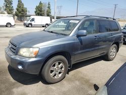 Salvage cars for sale from Copart Rancho Cucamonga, CA: 2004 Toyota Highlander Base