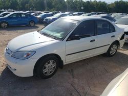 2004 Honda Civic DX VP en venta en Charles City, VA