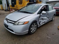 Salvage cars for sale at Pekin, IL auction: 2007 Honda Civic LX