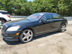 Salvage cars for sale at Austell, GA auction: 2012 Mercedes-Benz S 550