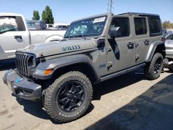 Salvage cars for sale from Copart Hayward, CA: 2023 Jeep Wrangler 4XE