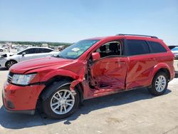 Salvage cars for sale at Grand Prairie, TX auction: 2015 Dodge Journey SXT