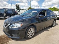 Salvage cars for sale from Copart Miami, FL: 2016 Nissan Sentra S