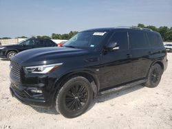 Salvage cars for sale at New Braunfels, TX auction: 2019 Infiniti QX80 Luxe