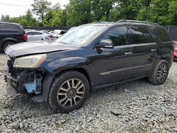 Salvage cars for sale at Waldorf, MD auction: 2013 GMC Acadia Denali