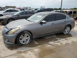 Salvage cars for sale at Grand Prairie, TX auction: 2012 Infiniti G37 Base