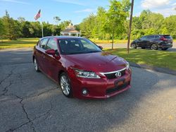Salvage cars for sale at North Billerica, MA auction: 2013 Lexus CT 200