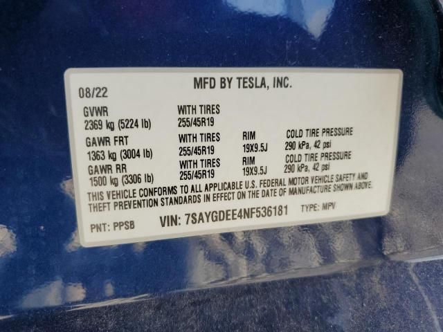 2022 Tesla Model Y