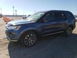 Salvage cars for sale at Greenwood, NE auction: 2019 Ford Explorer Platinum