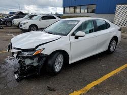 Salvage cars for sale at Woodhaven, MI auction: 2022 Toyota Camry LE