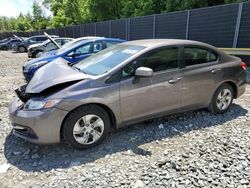 Honda salvage cars for sale: 2014 Honda Civic LX