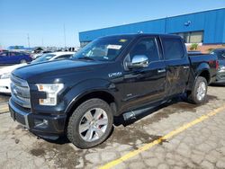 Salvage cars for sale at Woodhaven, MI auction: 2015 Ford F150 Supercrew