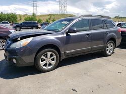 Salvage cars for sale at Littleton, CO auction: 2014 Subaru Outback 2.5I Premium