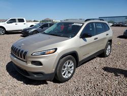 Jeep Cherokee Sport salvage cars for sale: 2015 Jeep Cherokee Sport