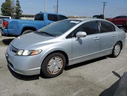 Salvage cars for sale from Copart Rancho Cucamonga, CA: 2008 Honda Civic Hybrid