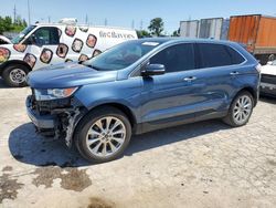 Ford salvage cars for sale: 2018 Ford Edge Titanium