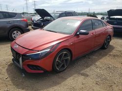 Salvage cars for sale at Elgin, IL auction: 2021 Hyundai Elantra N Line