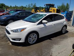 Salvage cars for sale at Duryea, PA auction: 2017 Ford Focus Titanium