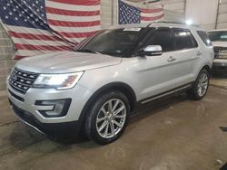 Salvage cars for sale at Columbia, MO auction: 2017 Ford Explorer Limited