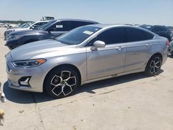 Salvage cars for sale at Grand Prairie, TX auction: 2020 Ford Fusion Titanium