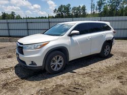 Salvage cars for sale at Harleyville, SC auction: 2015 Toyota Highlander LE