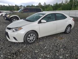 Salvage cars for sale at Windham, ME auction: 2014 Toyota Corolla ECO