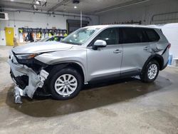 Toyota Grand High salvage cars for sale: 2024 Toyota Grand Highlander XLE