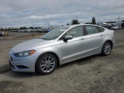 Salvage cars for sale from Copart Eugene, OR: 2017 Ford Fusion SE Hybrid