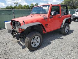Salvage cars for sale at Riverview, FL auction: 2013 Jeep Wrangler Sport