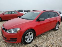 Salvage cars for sale at Temple, TX auction: 2015 Volkswagen Golf Sportwagen TDI S