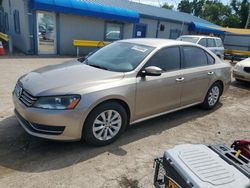 Salvage cars for sale at Wichita, KS auction: 2015 Volkswagen Passat S