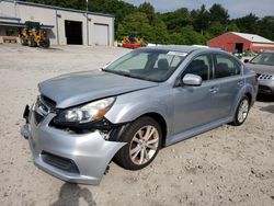 Salvage cars for sale at Mendon, MA auction: 2013 Subaru Legacy 2.5I Premium
