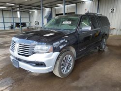 Salvage cars for sale at Brighton, CO auction: 2017 Lincoln Navigator L Select