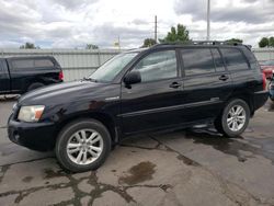 Toyota Highlander Hybrid salvage cars for sale: 2006 Toyota Highlander Hybrid