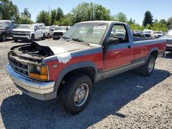 Salvage cars for sale at Portland, OR auction: 1991 Dodge Dakota