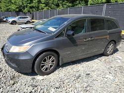 Salvage cars for sale at Waldorf, MD auction: 2012 Honda Odyssey EXL