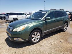 Salvage cars for sale from Copart Amarillo, TX: 2010 Subaru Outback 2.5I Limited