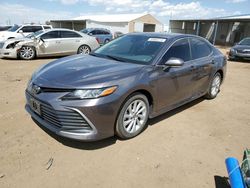 Salvage cars for sale at Brighton, CO auction: 2022 Toyota Camry LE