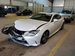 Salvage cars for sale from Copart Mocksville, NC: 2016 Lexus RC 200T
